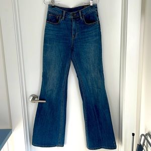 Vince high rise flare jeans.